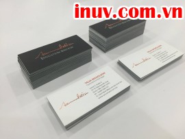 In name card cao cấp bằng kỹ thuật in phủ UV cho showroom xe ôtô Mazda